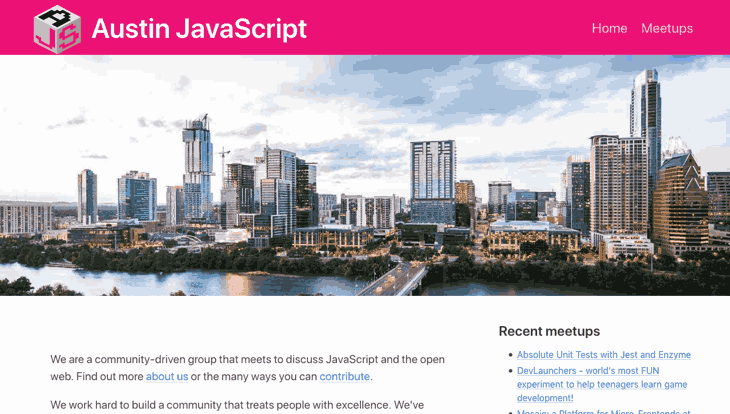 Austin JavaScript, 2020